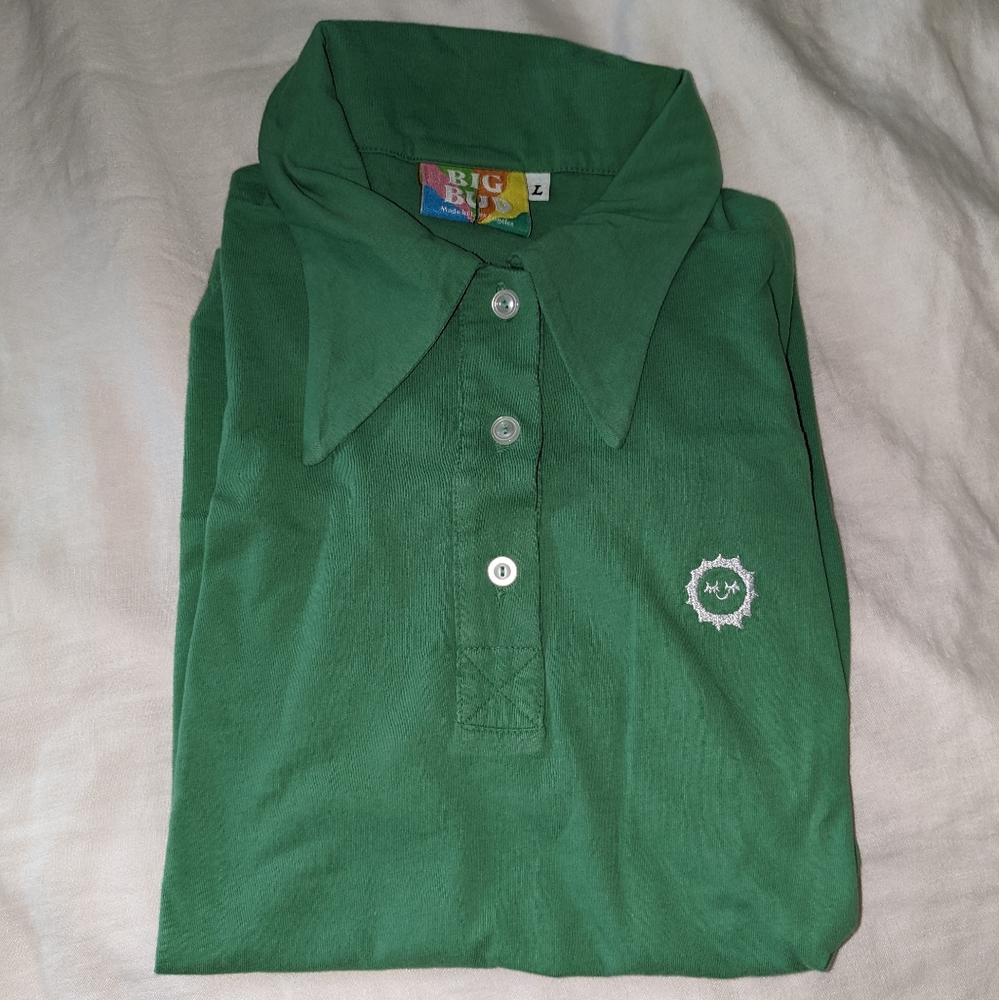 Big Bud Press Polo size Large in Green